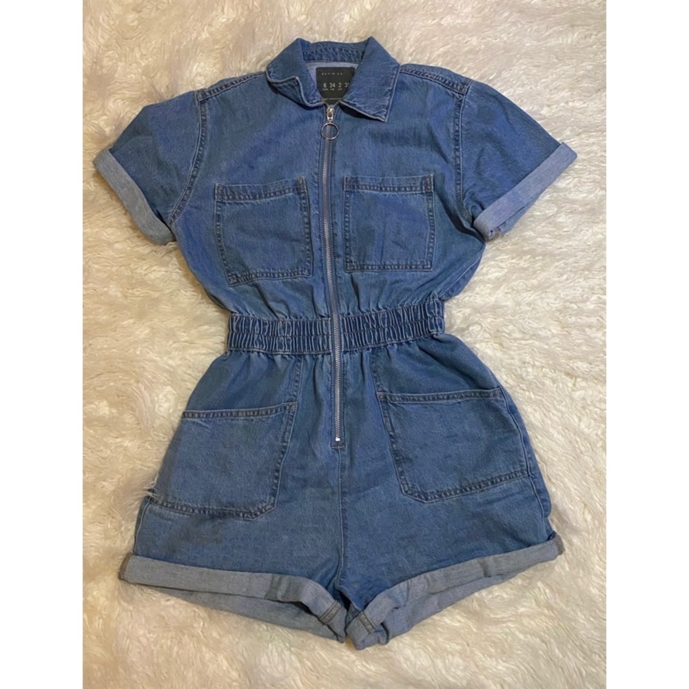 Denim Romper